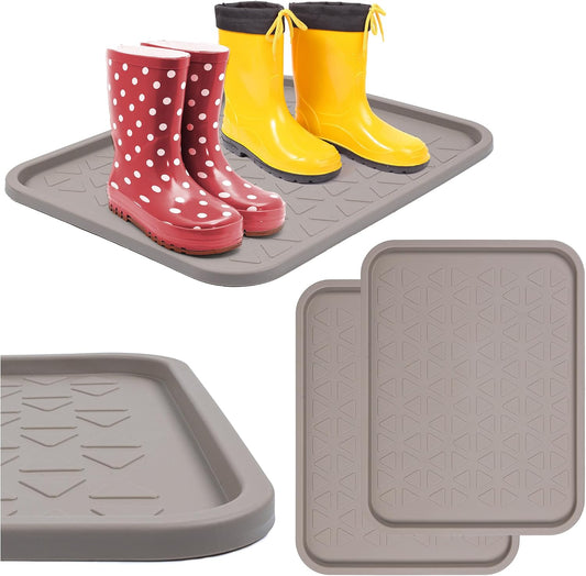 2-teiliges Schuhabtropfschalen-Set, Beige 38 x 50 cm 2 Stück