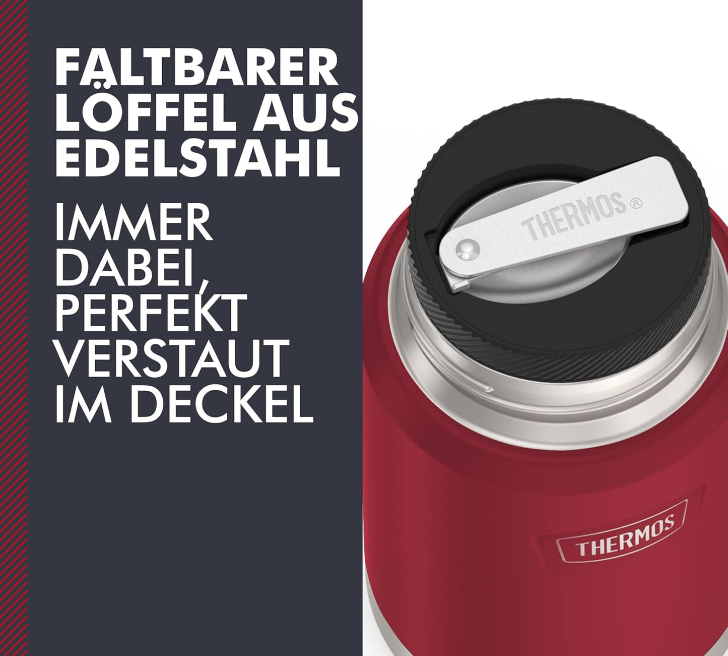 Thermobehölter King, 710 ml Rot / Wild Berry Mat