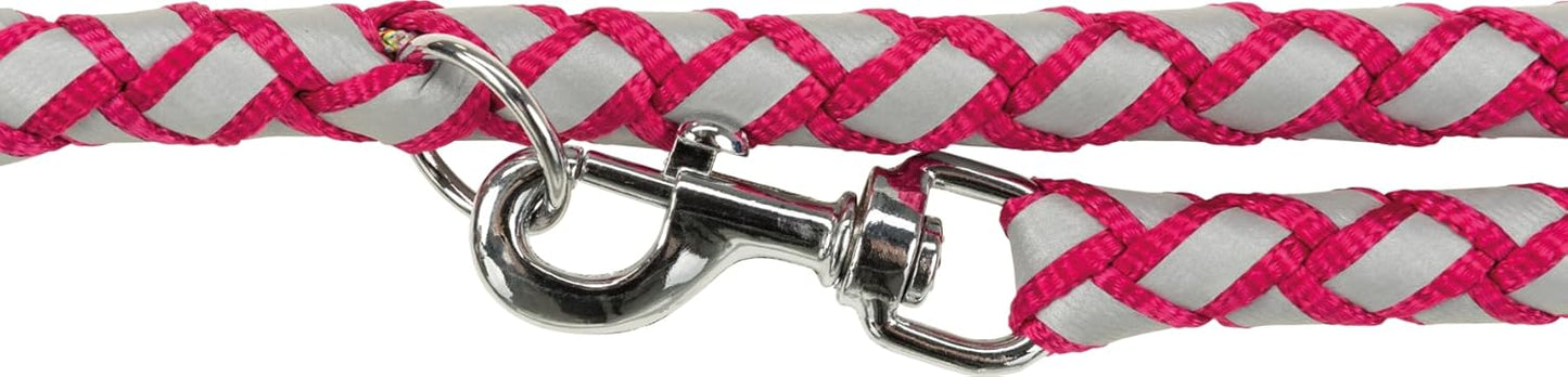 Verstellbare Hundeleine Cavo mit reflektierenden Elementen, fuchsia L–XL, 2,00 m ø 18 mm