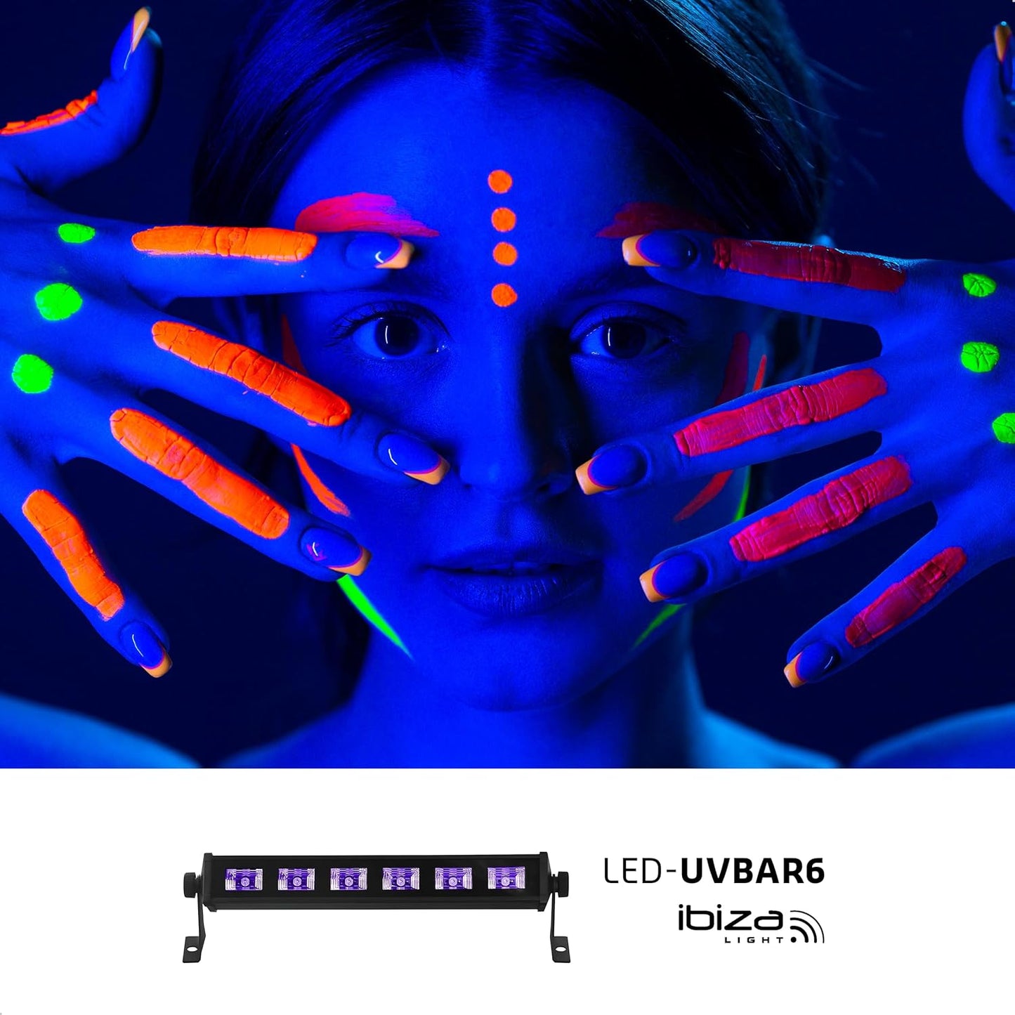 LED-UV-Lampe mit Fluoreszenz- und Schwarzlicht-Effekt, LED-UV-BAR6