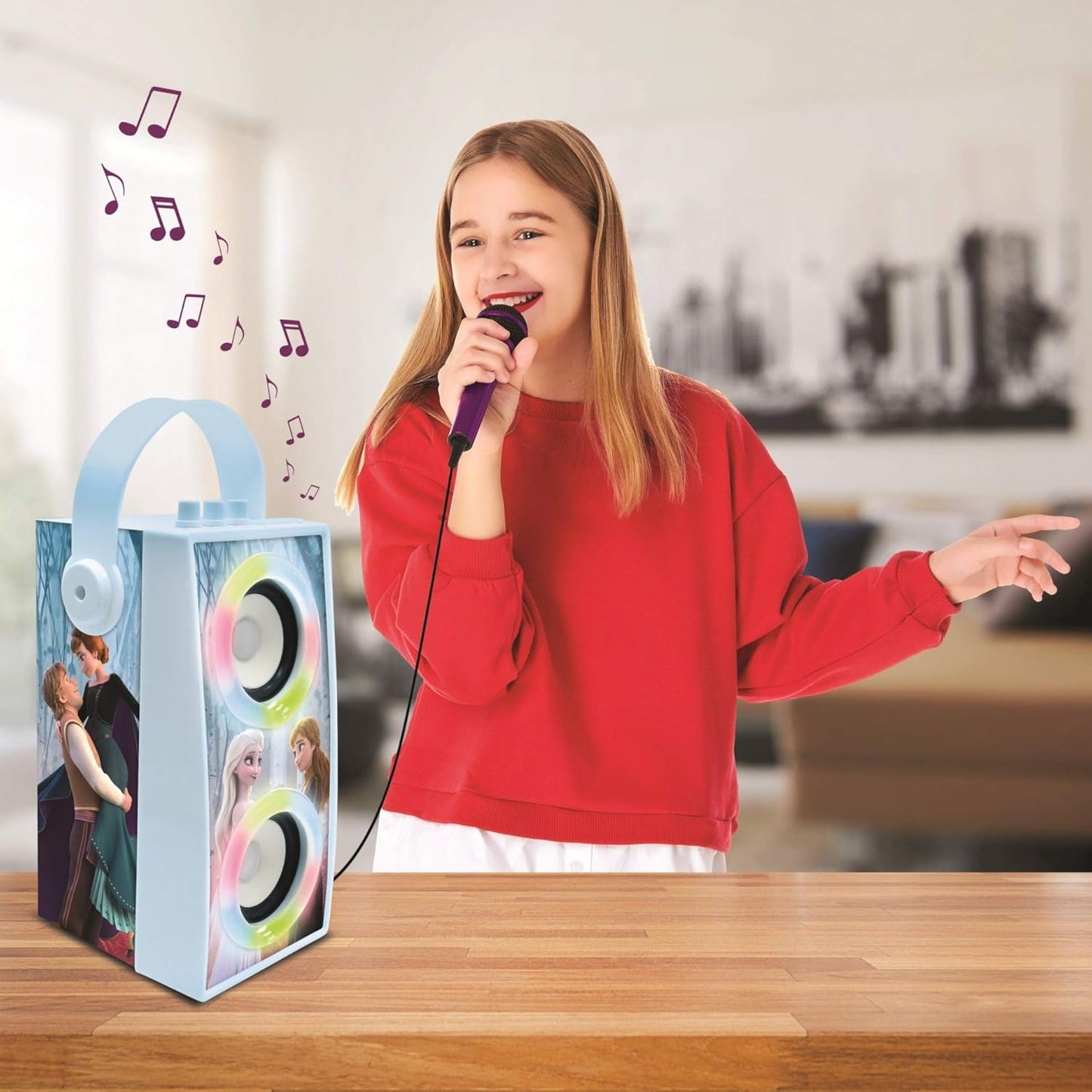 Soundturm mit Mikrofon - Die Eiskönigin, Die Eiskönigin