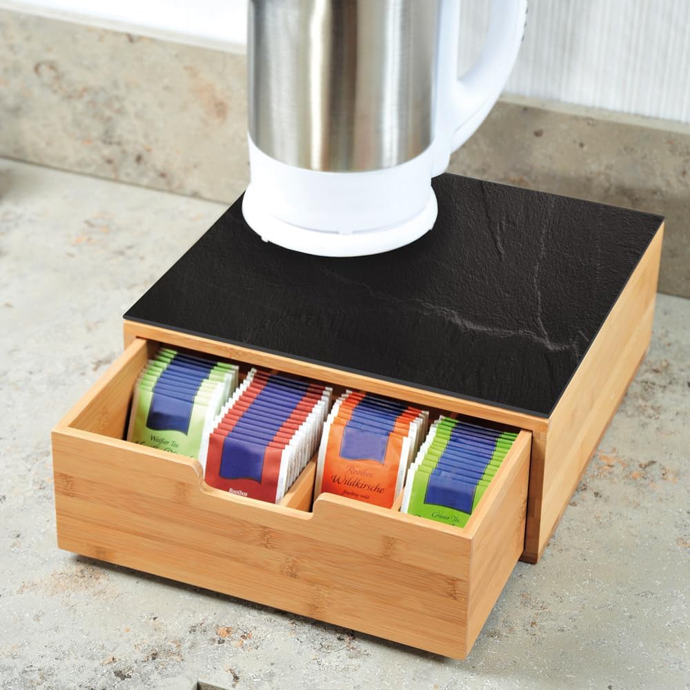 Box mit Schublade für Kaffee/Tee