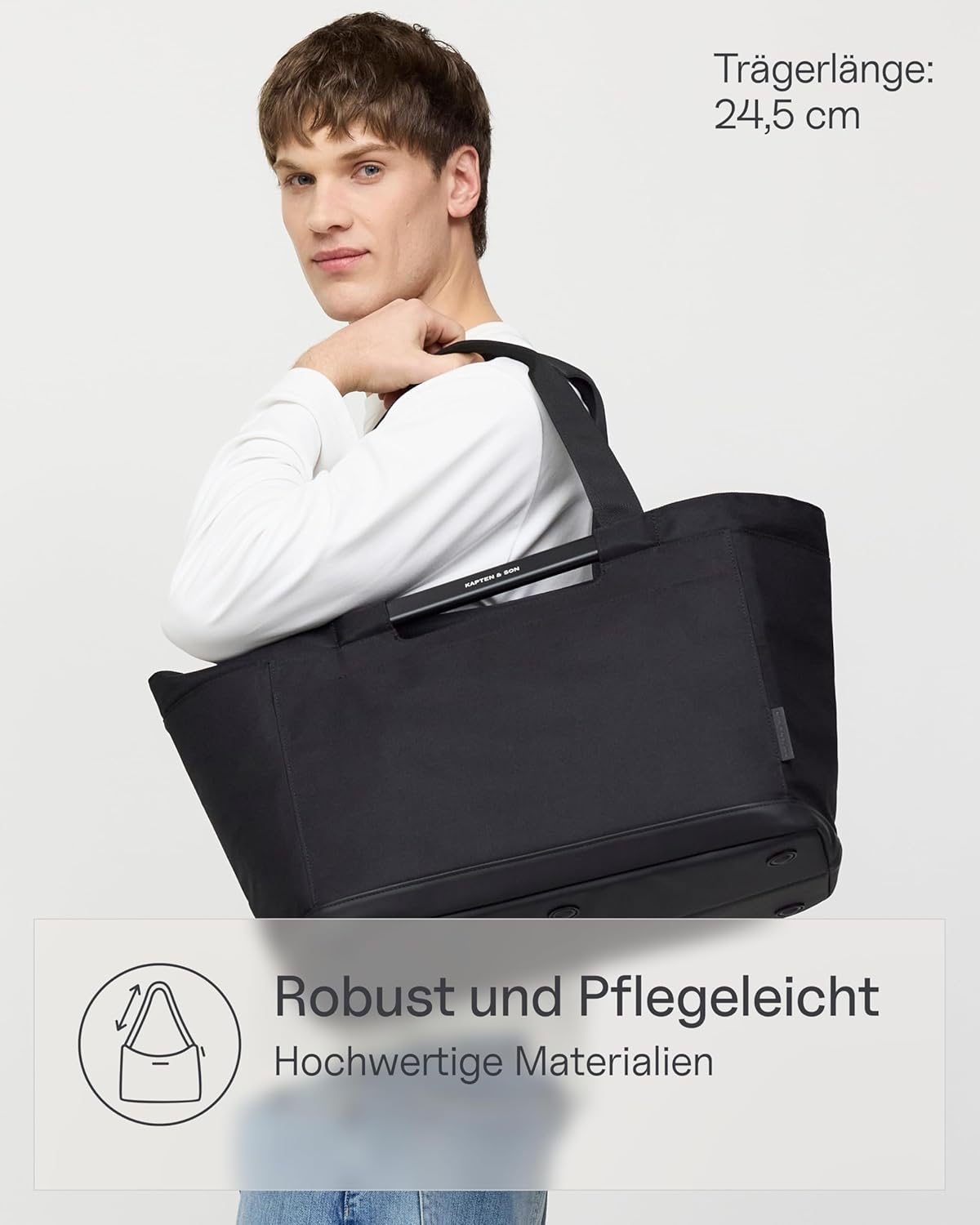 Shopping Basket VASSA, All Black