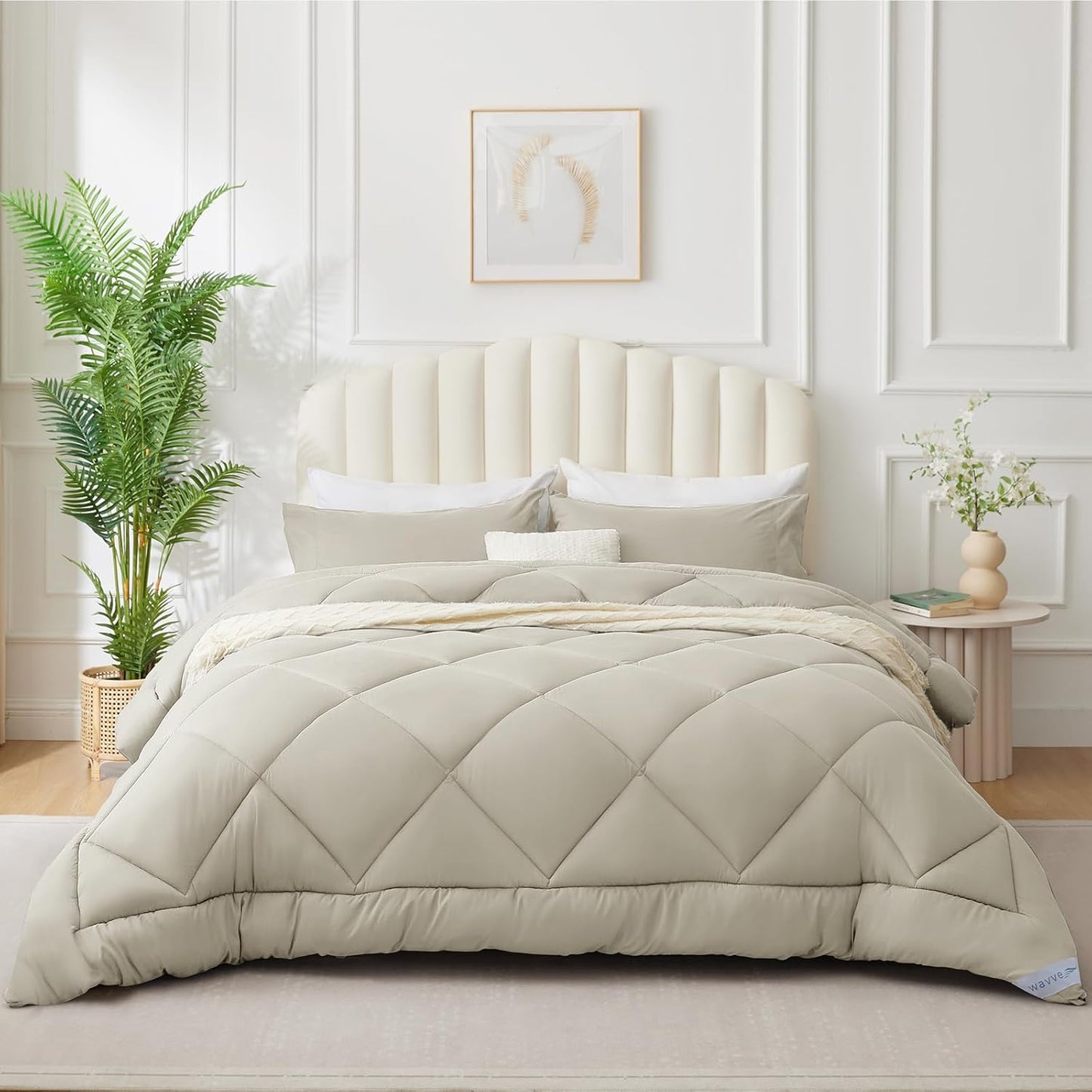 Ganzjahres-Bettdecke 240x220 cm, 220x240 cm, Beige
