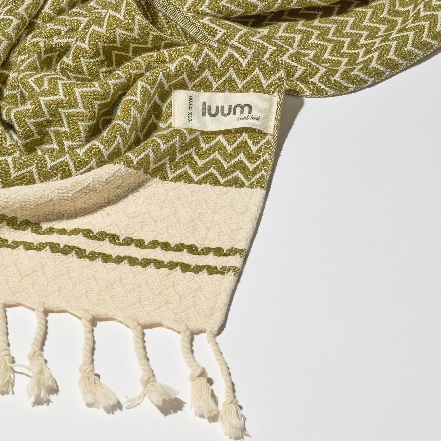 2er-Set Hamamtuch Kairo, 2er Set [90x180] 06 - Kairo - Taupe / Olive
