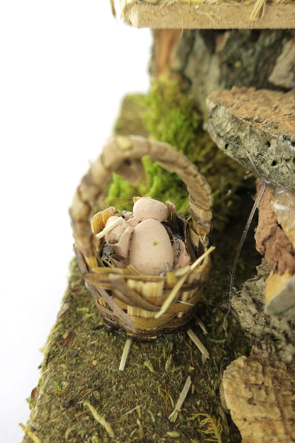 Miniatur Hühnerstall mit Hühnern