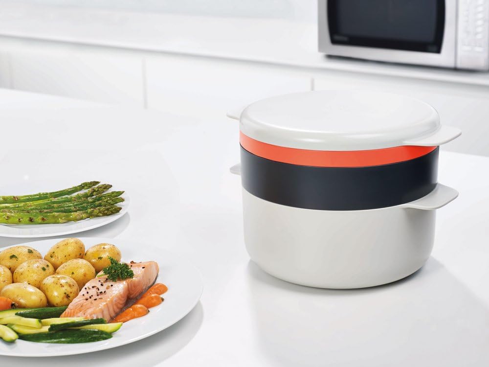 4-teiliges M-Cuisine Mikrowellen-Kochset, stapelbar