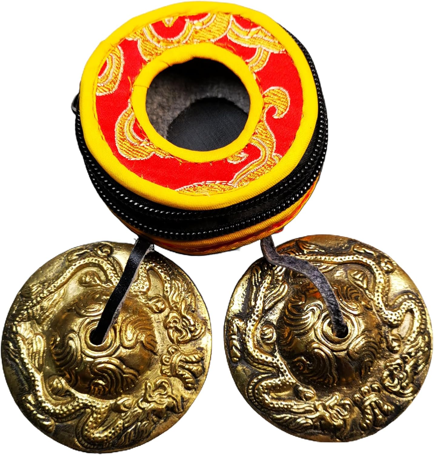 Tibetanische Fingerzimbeln für Meditation, Dragon(brass)