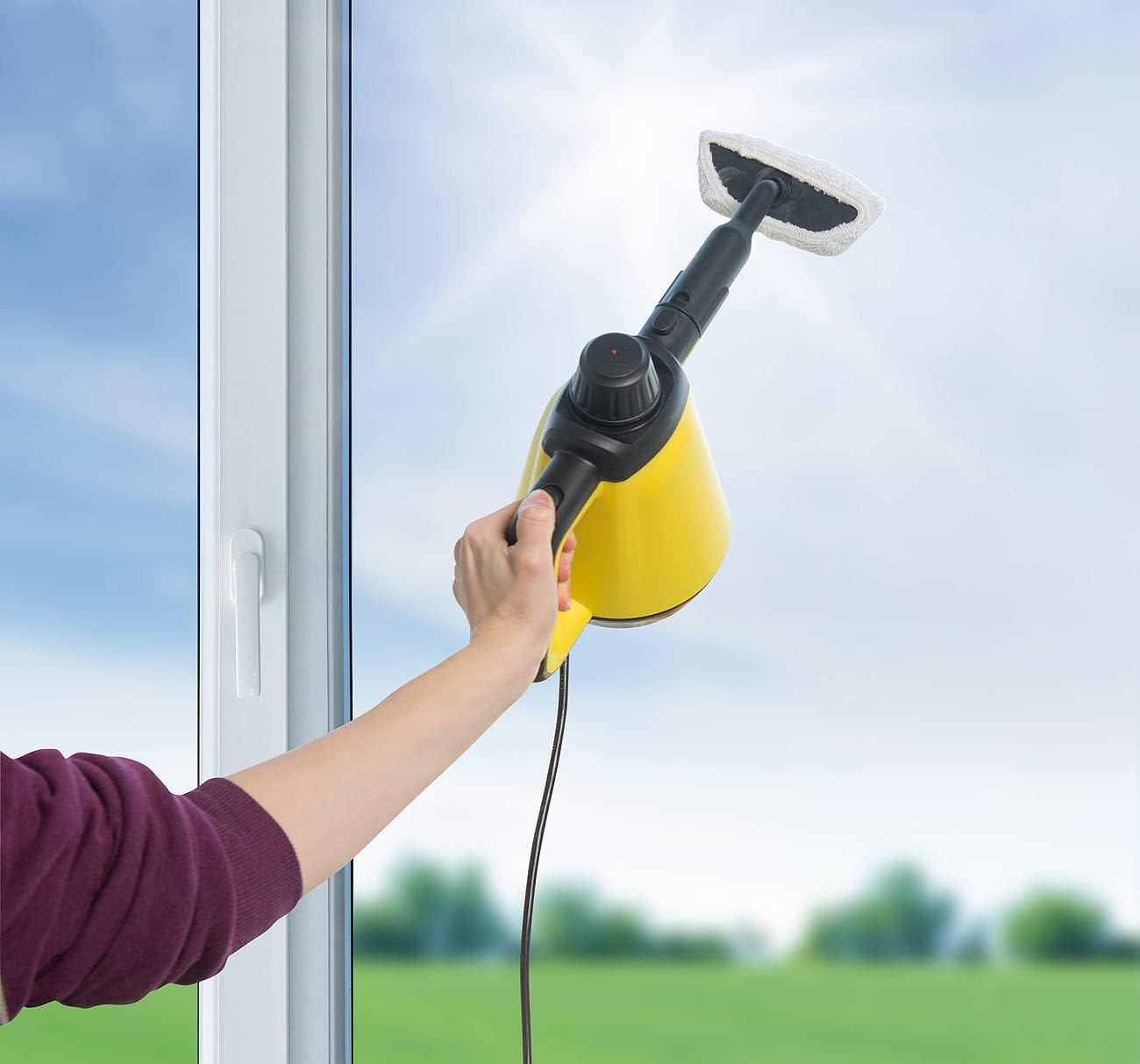 Hand-Dampfreiniger und Dampfmopp