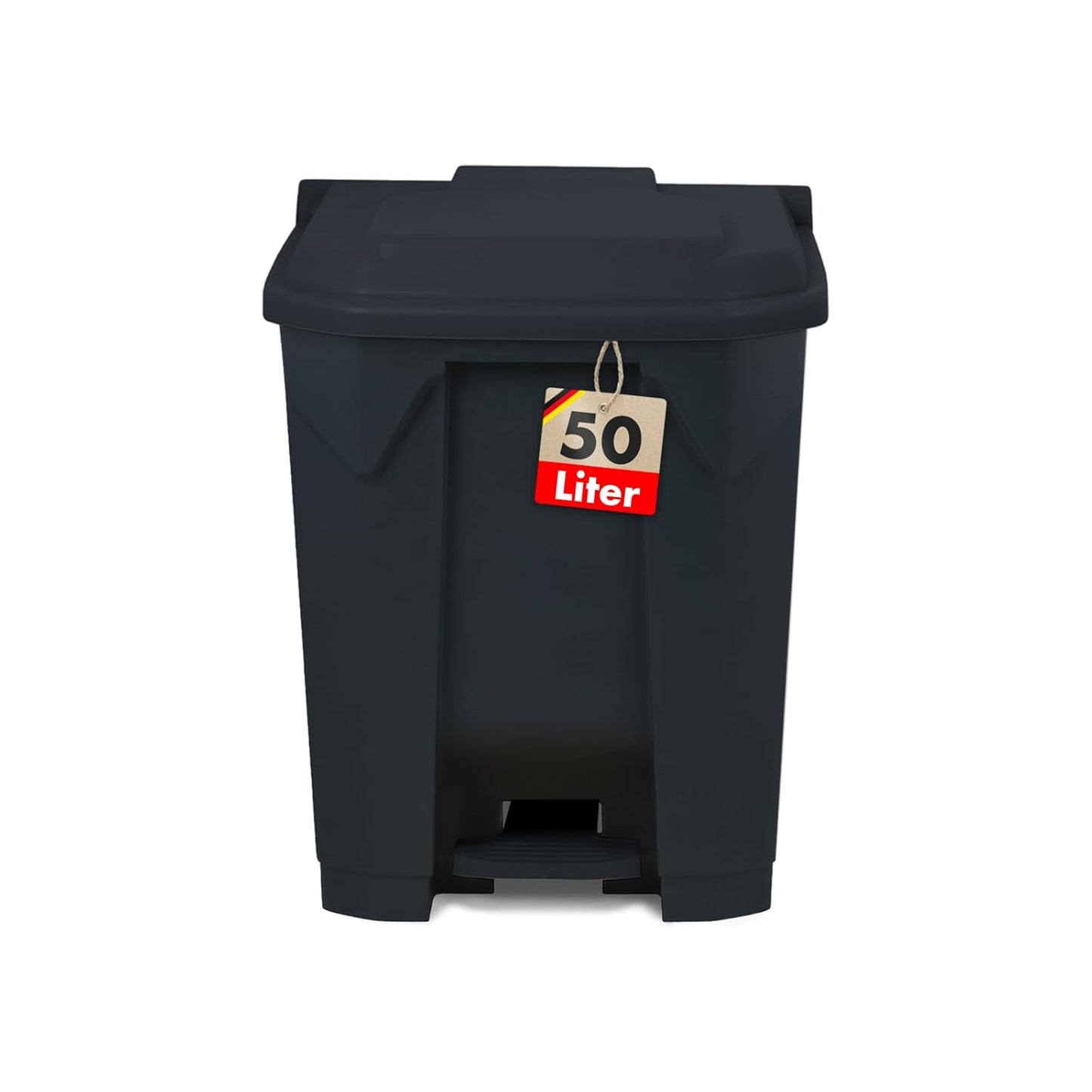 Tretmülleimer mit Step-On-Mechanismus (50L), 50 Liter Grau