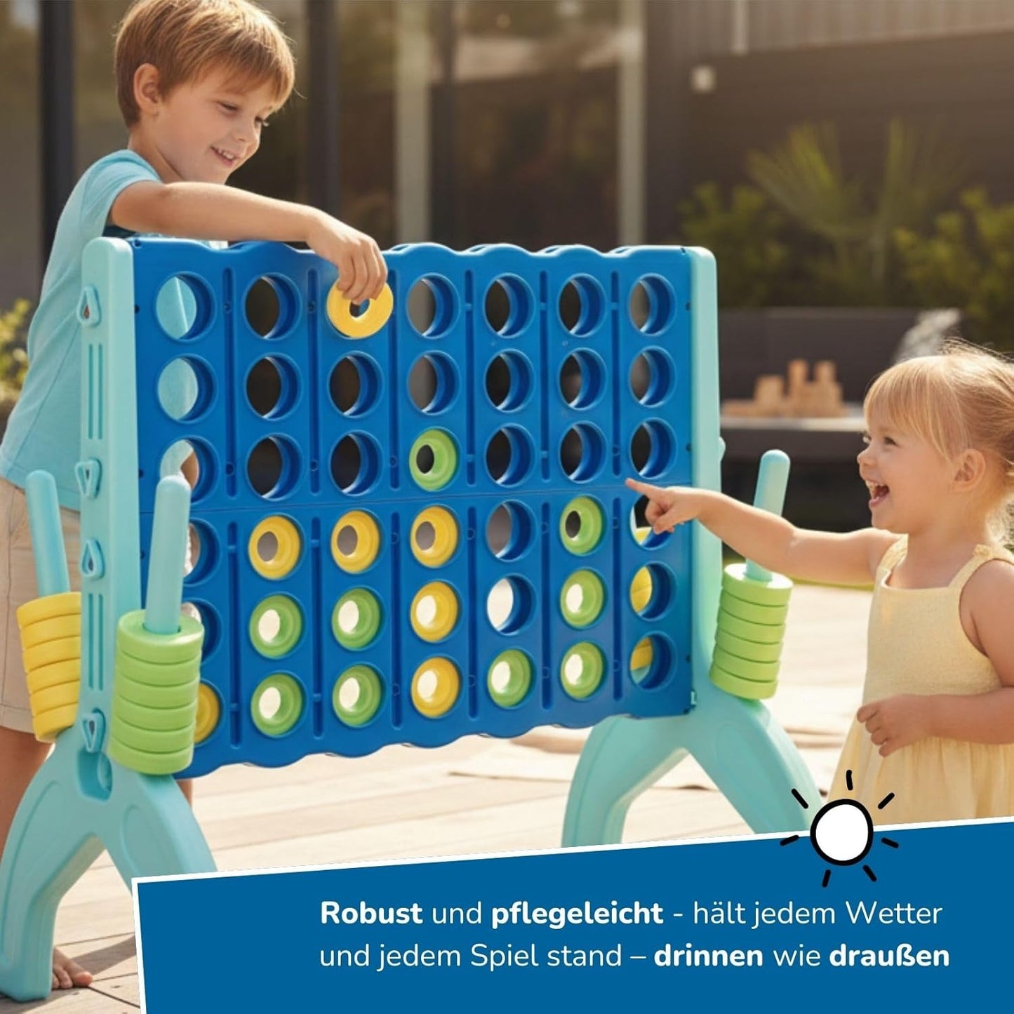 XL 4 Gewinnt Strategiespiel für drinnen & draussen, XL