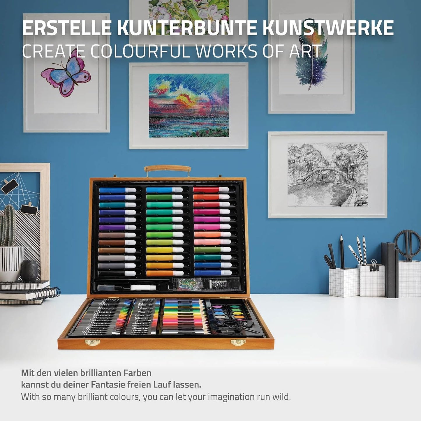 150-teiliges Künstler-Malset