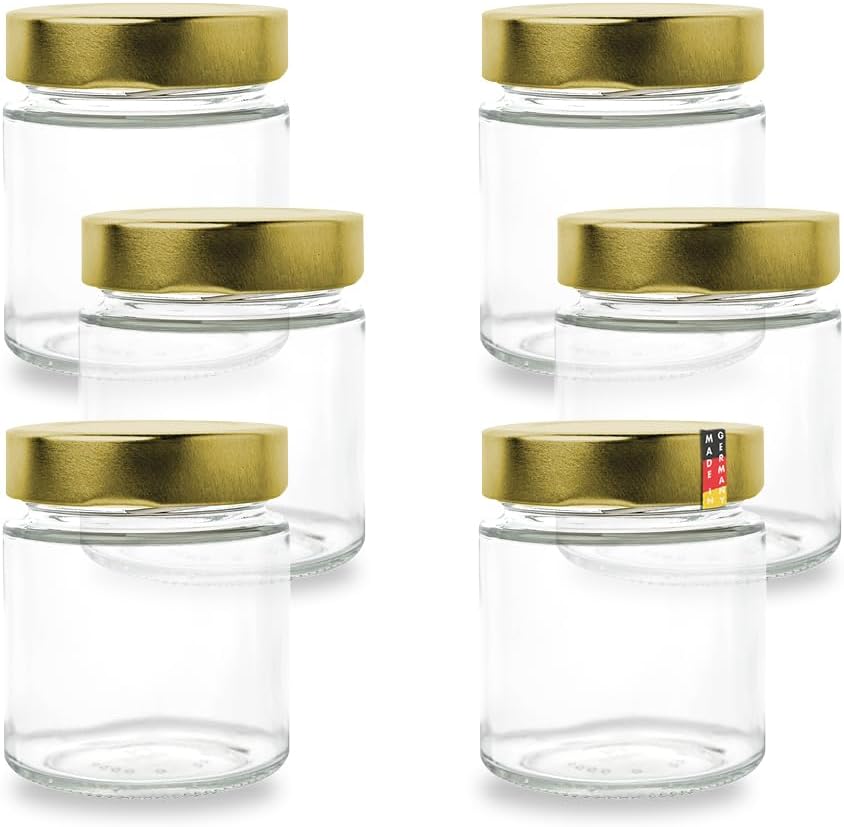 6er Set Gewürzgläser, 154ml x 6 Stück