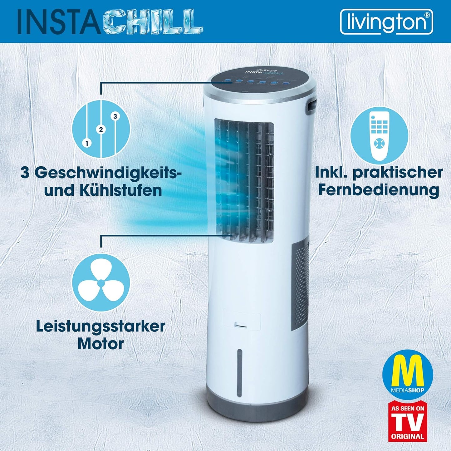 InstaChill - Mobiler Luftkühler mit Wasserkühlung, InstaChill