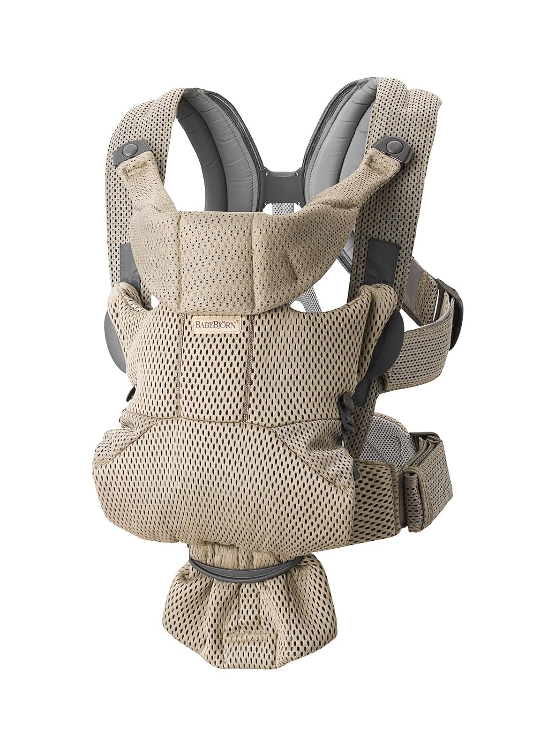 Babytrage Move 3D, 3D-Netzstoff Grau-Beige