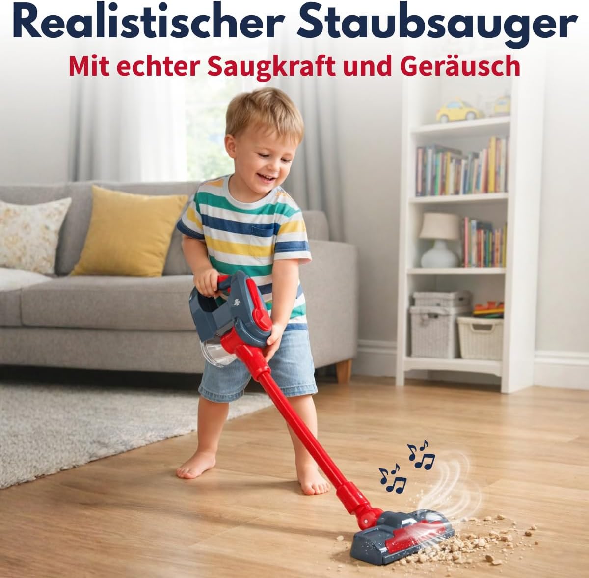 Kinderstaubsauger mit Saugfunktion, Staubsauger 3-in-1