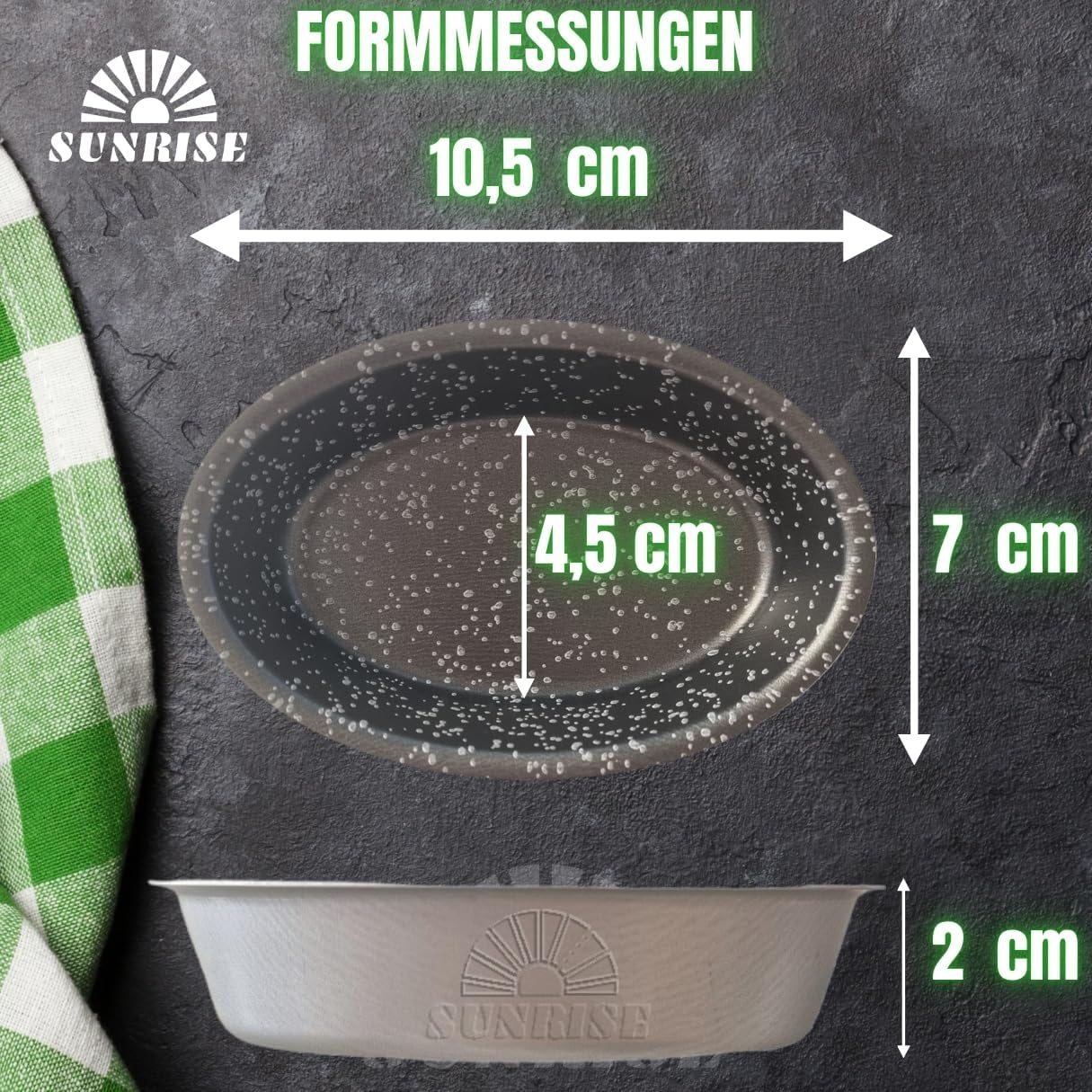6er-Set Backformen für Pasticciotto, 6