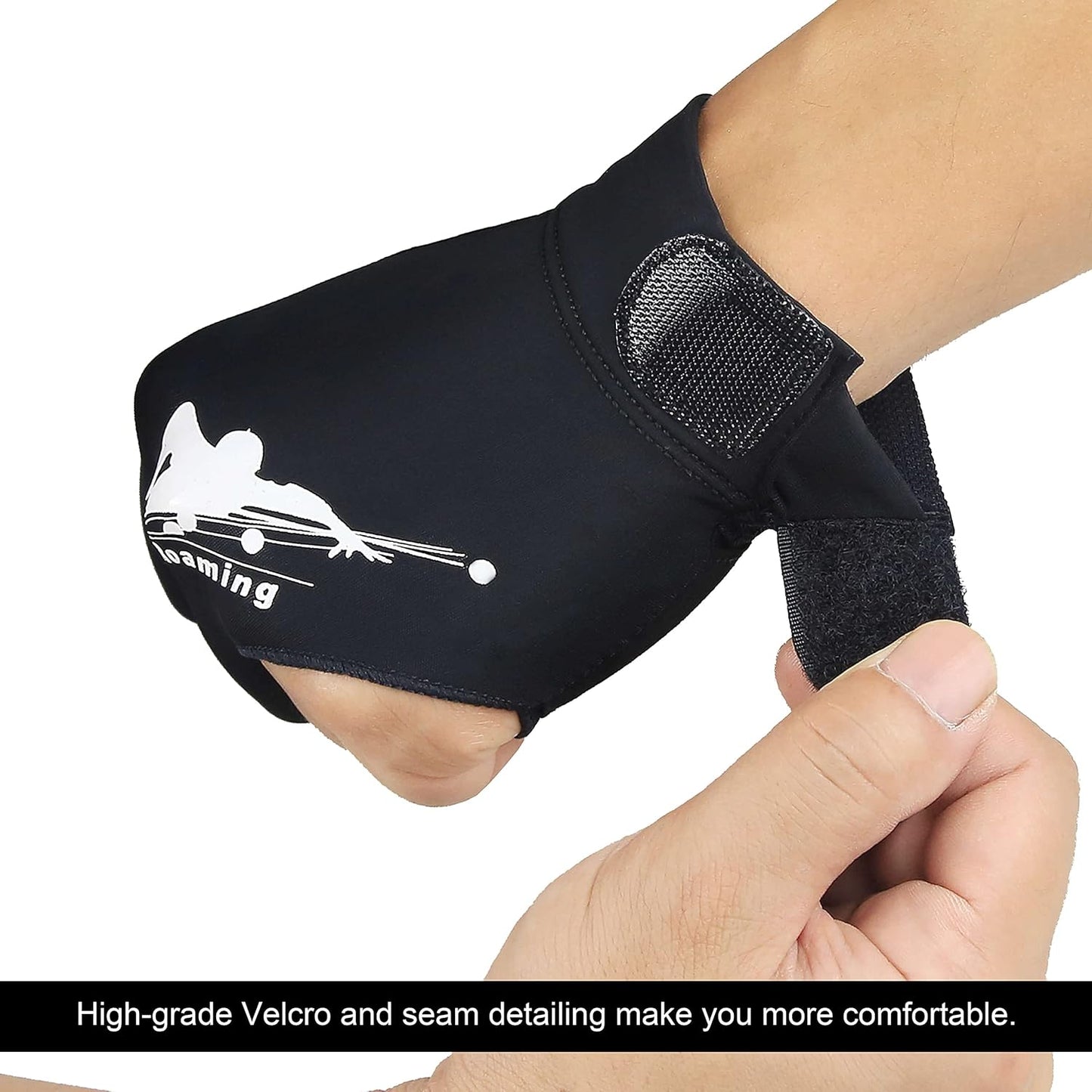 Schnelltrocknende Billard-Handschuhe, Schwarze linke Hand Large-X-Large