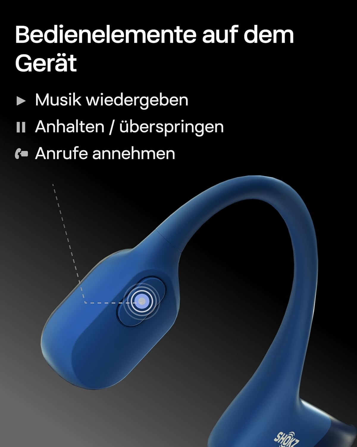 Open-Ear-Sportkopfhörer, Standard Blue Eclipse