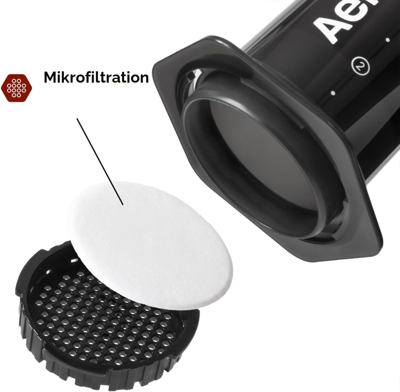 XL Kaffeepresse, Originales Grau XL