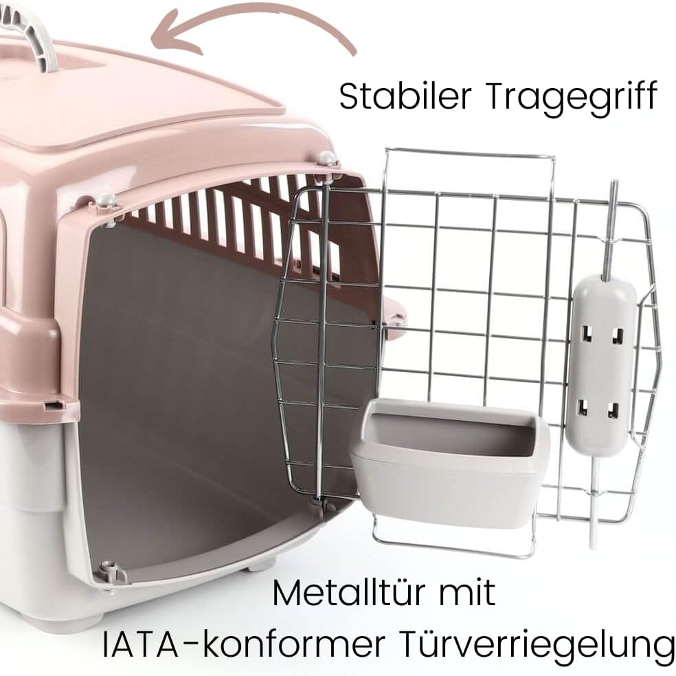 2er-Set Flugzeug-Transportboxen für Haustiere