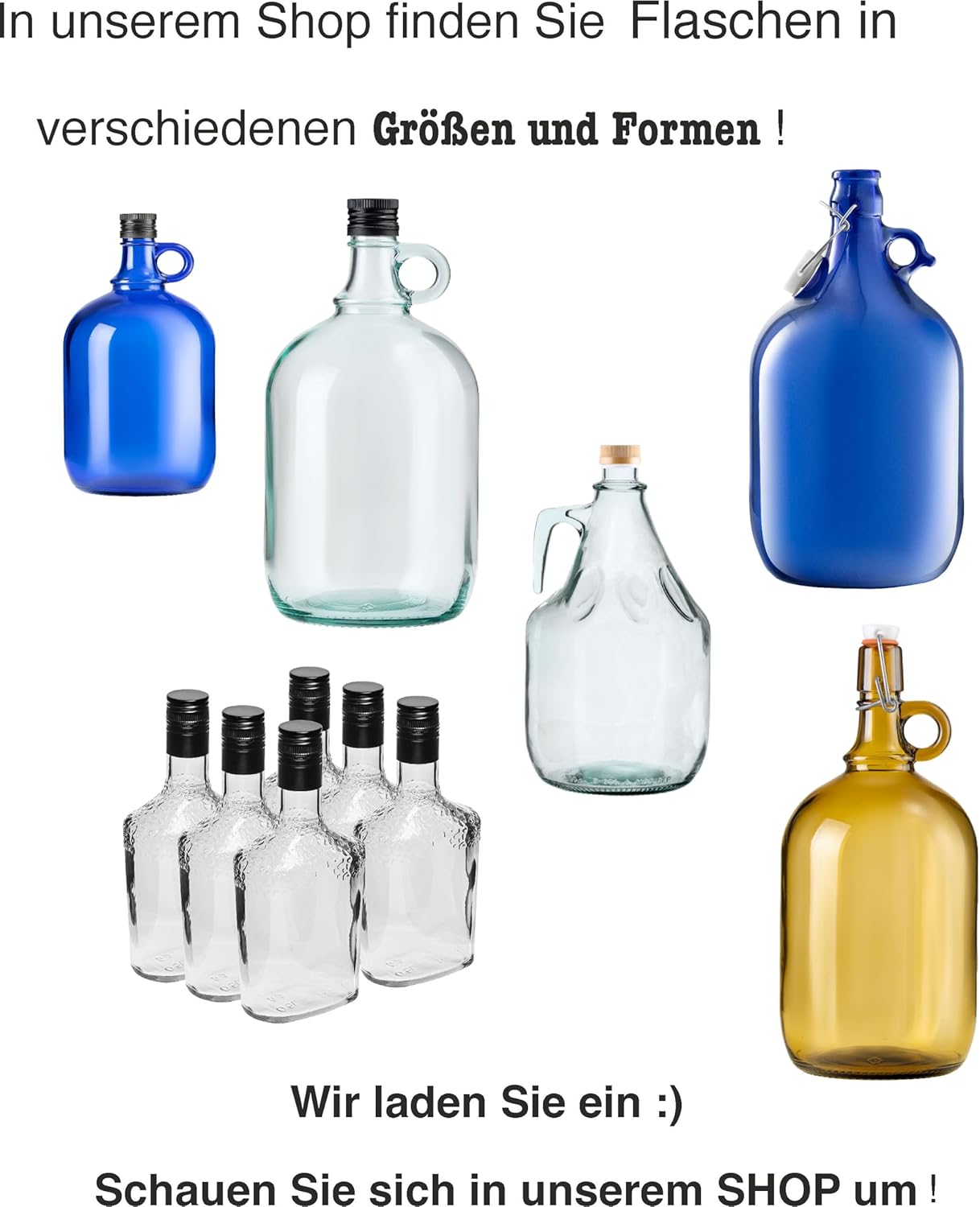 Glasballon Weinballon Set