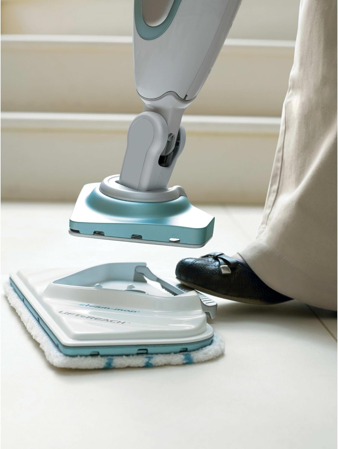 2-in-1 Dampfbesen Fsm1616 mit Delta-Fuss, 2in1 Dampfbesen