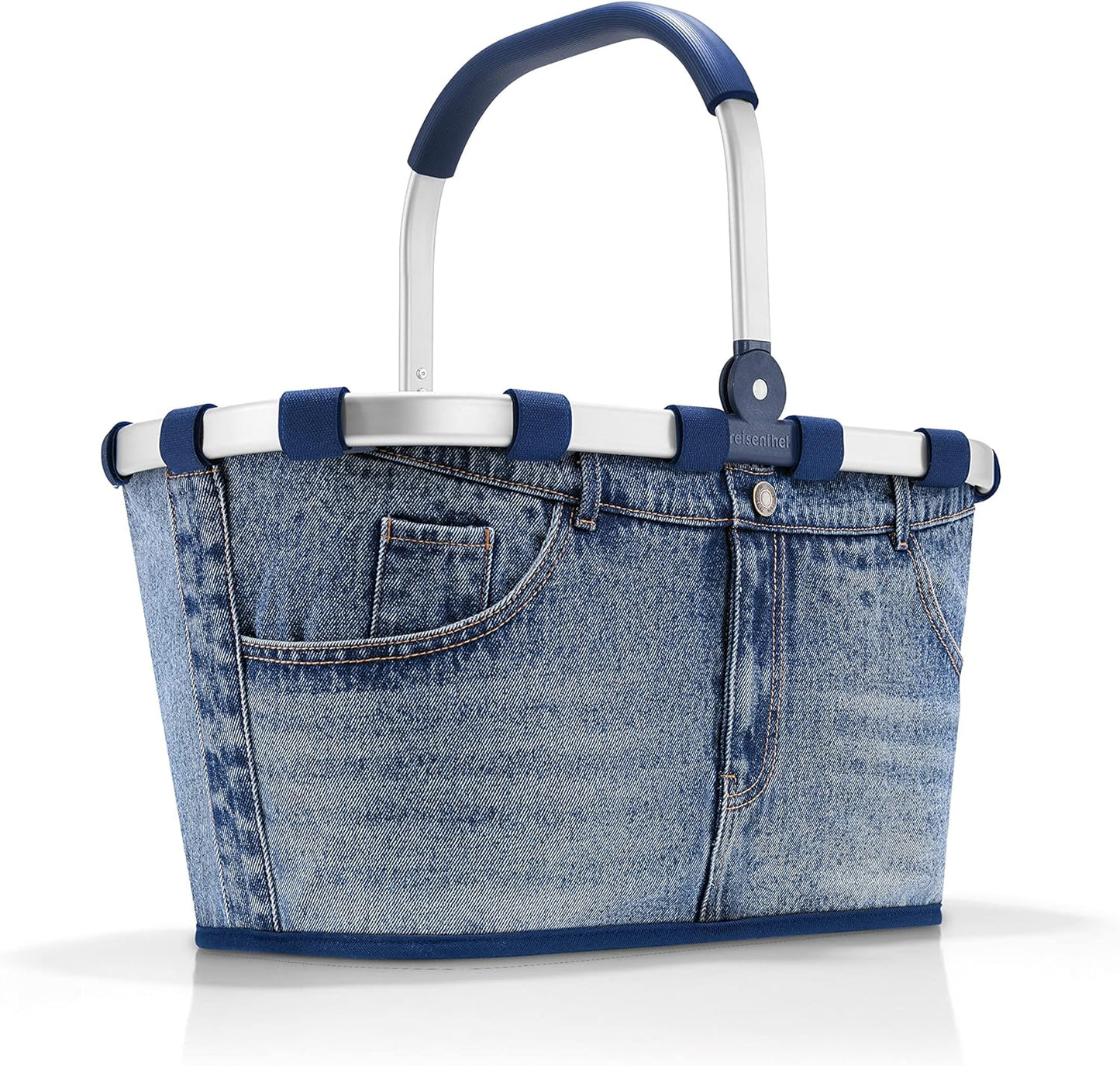 Einkaufskorb im Jeansdesign, wasserabweisend, Jeans 2 Single