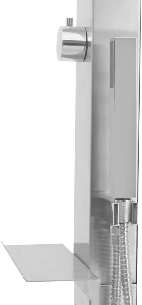 Gartendusche mit Bodenelement für Outdoor & Camping, Grau
