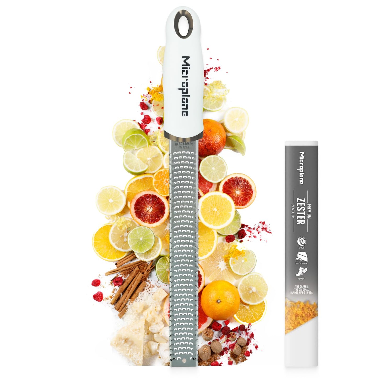 Premium Classic Zester, ca. 325 x 35 x 30 mm Weiss