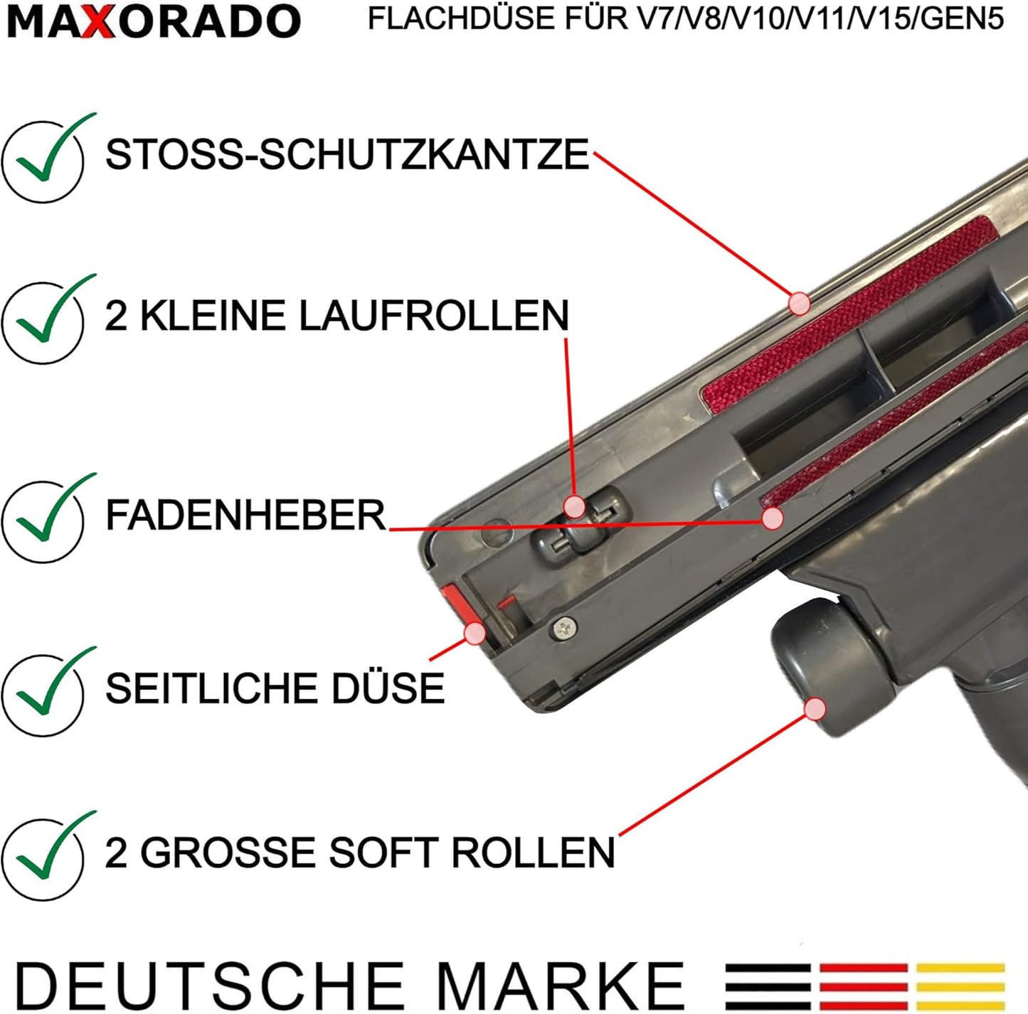 Flachdüse für Dyson-Staubsauger