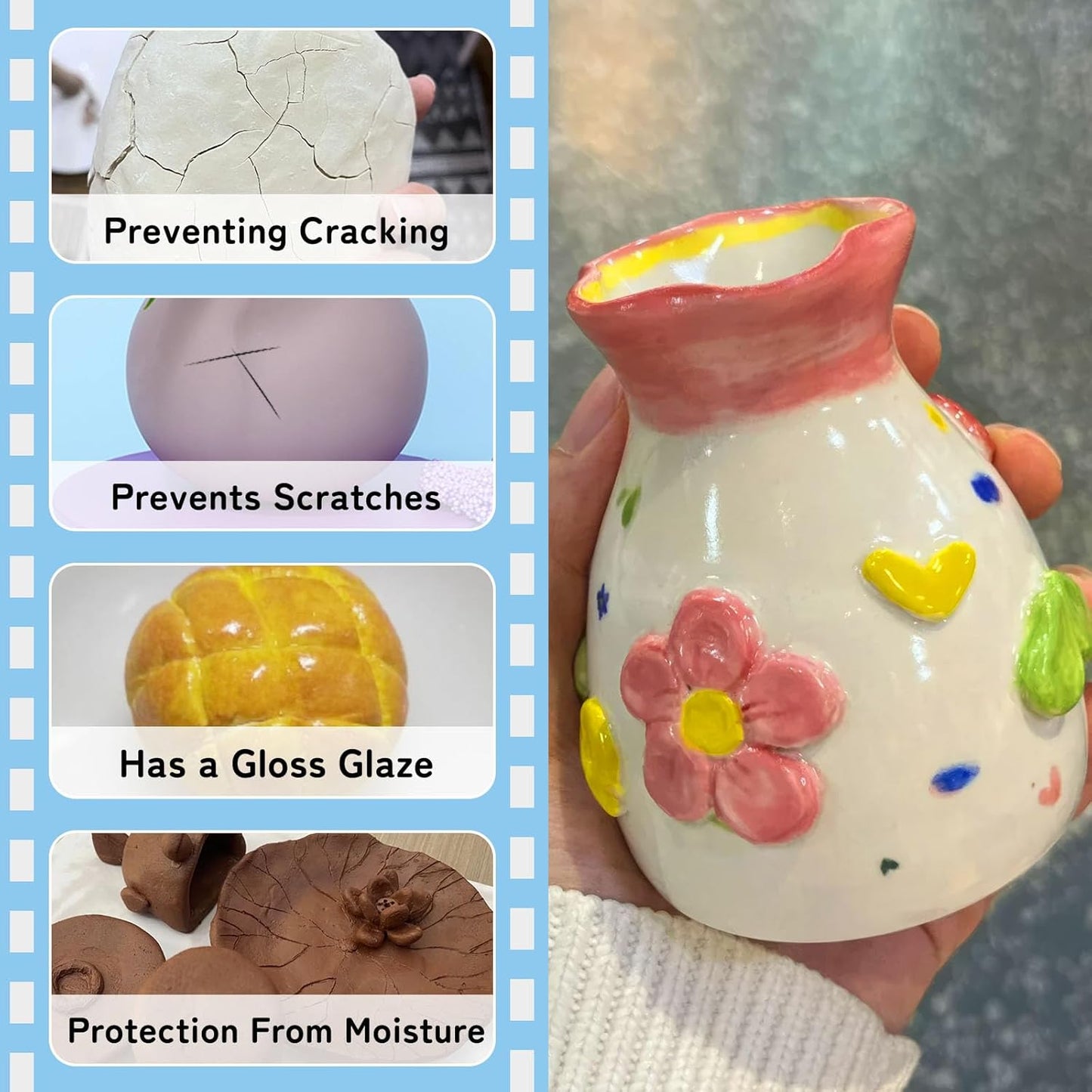 Clay Glaze für Bastelprojekte, gloss