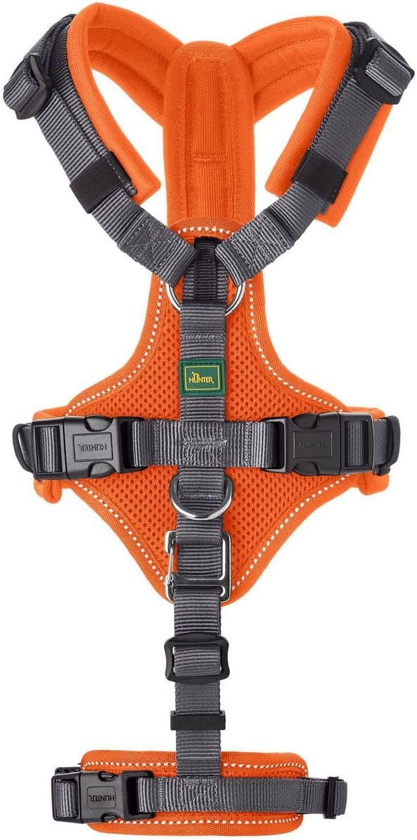 Sicherheitsgeschirr Maldon, S-M orange/grau