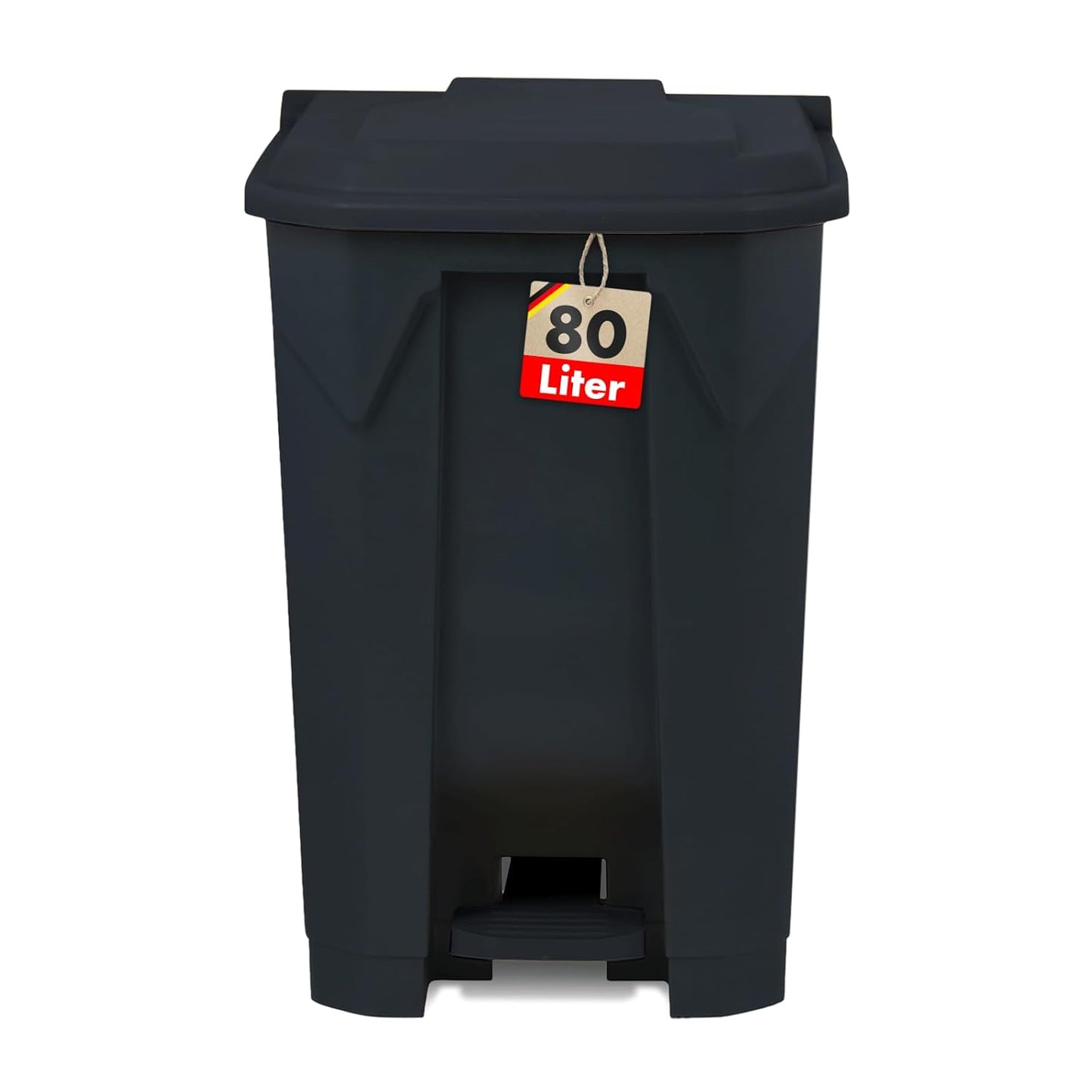 Tretmülleimer Olaf mit Step-On-Mechanismus, 80 Liter Grau