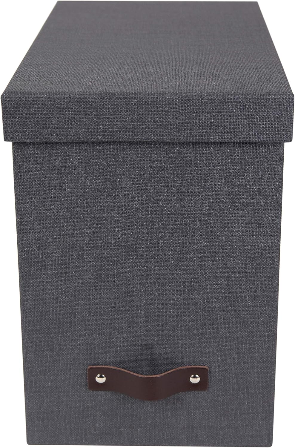 Hängeregisterbox Johan für A4-Dokumente, mit Deckel & Griff, Schwarz W19cm x D35cm x H27cm