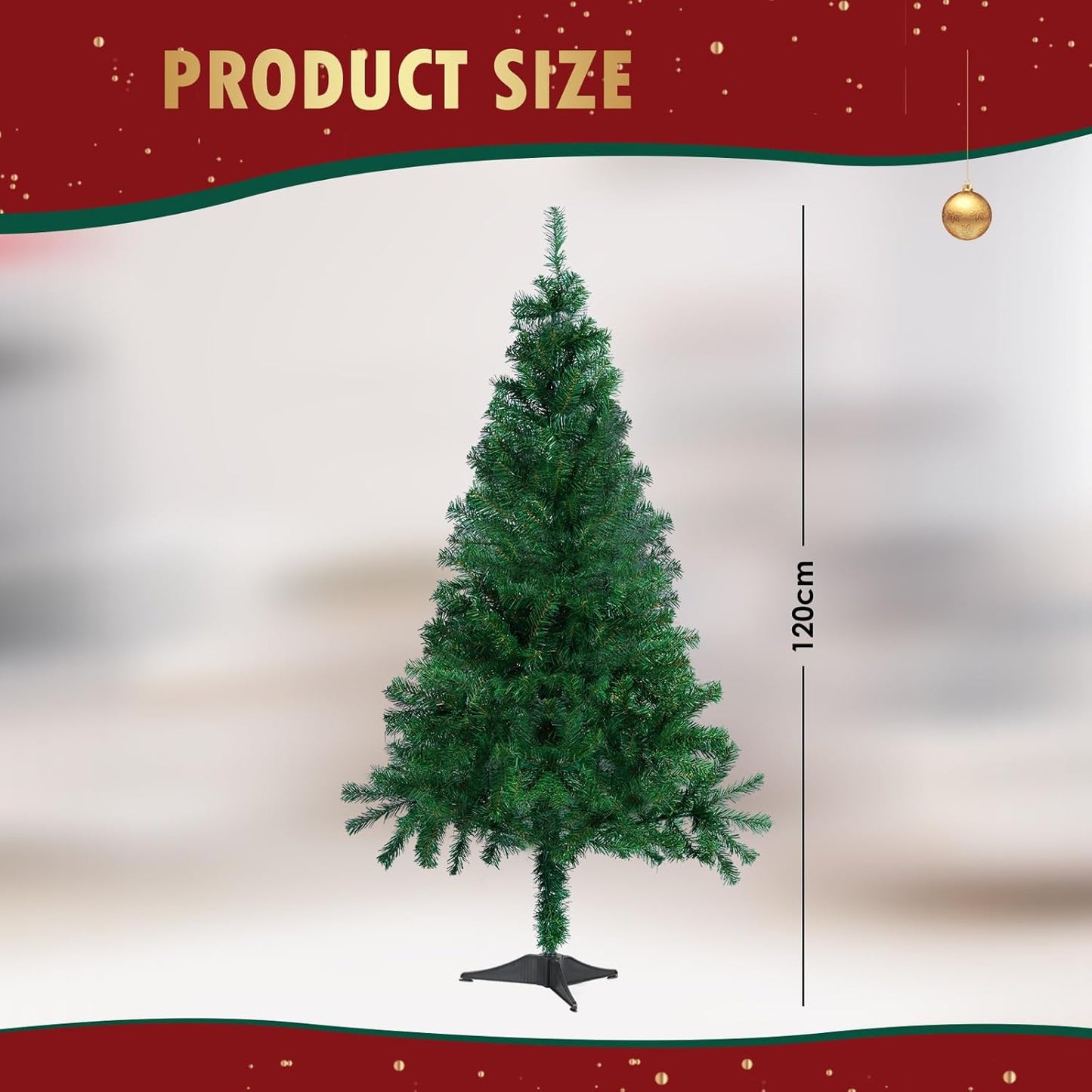 Künstlicher Weihnachtsbaum, Grün 120cm
