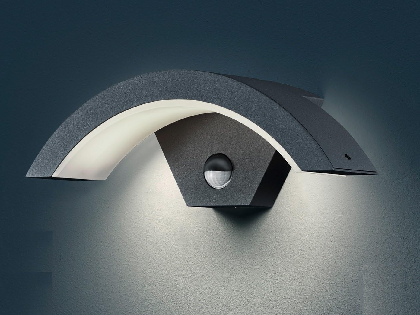 LED Wandleuchte Ohio mit Bewegungsmelder, Anthrazit
