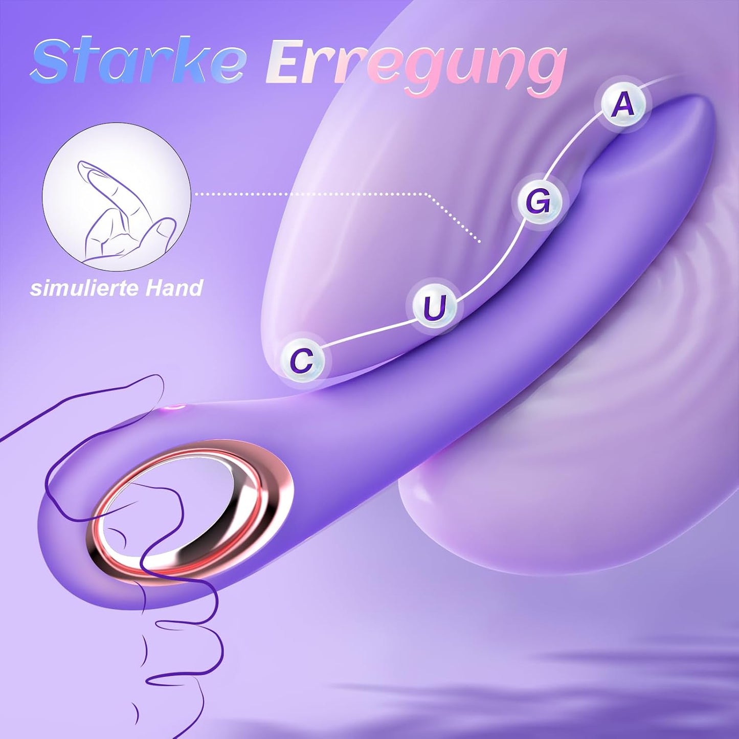 Vibrator Dildo mit 10 Vibrationsmodi für Frauen und Paare