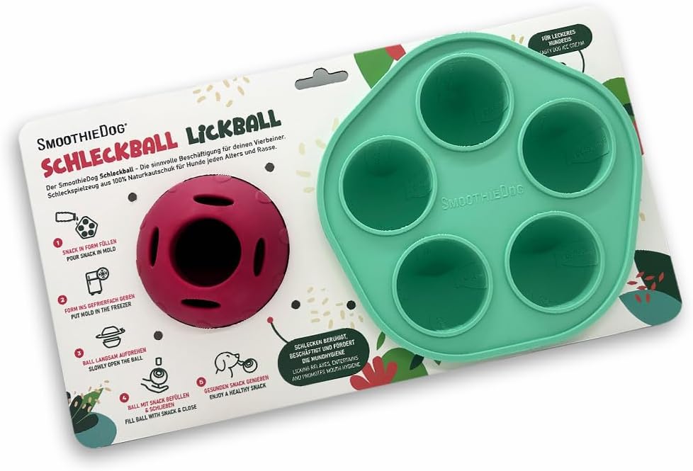 Schleckball 3er-Mix Hundesmoothie Set, Schleckball Set + 3 x 250 ml Smoothie