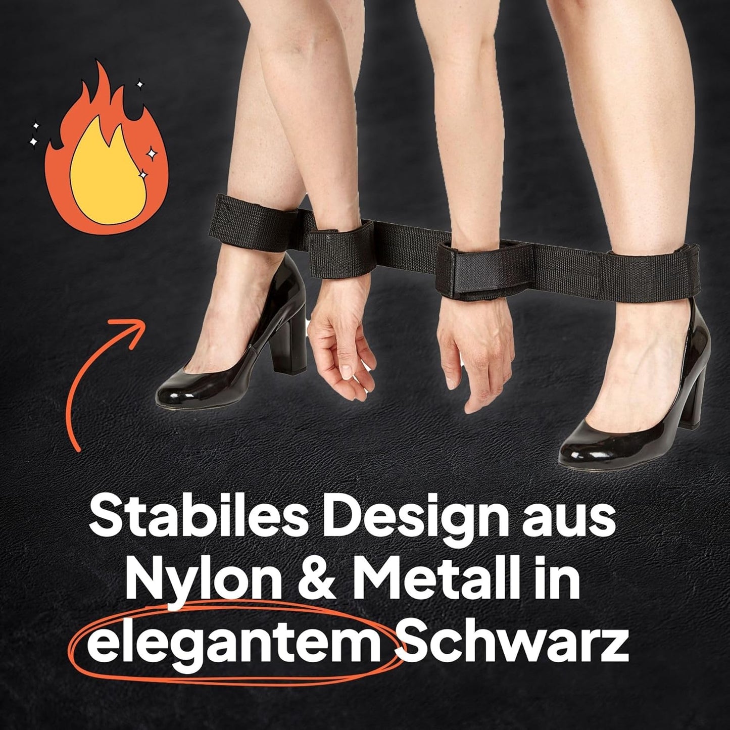 BDSM Spreizstange mit gepolsterten Fesseln