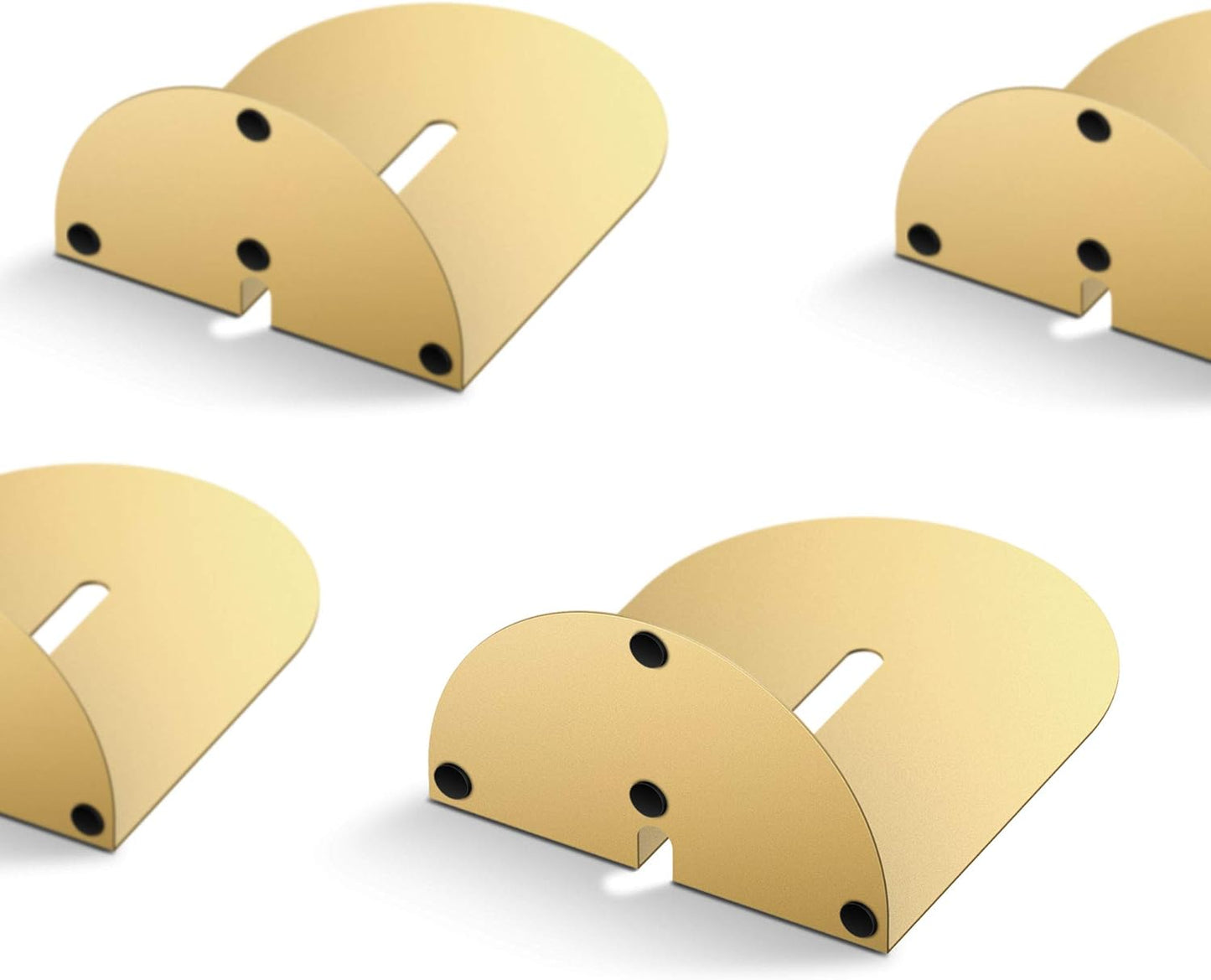 Metall-Bogen Buchstützen-Set, Gold#2