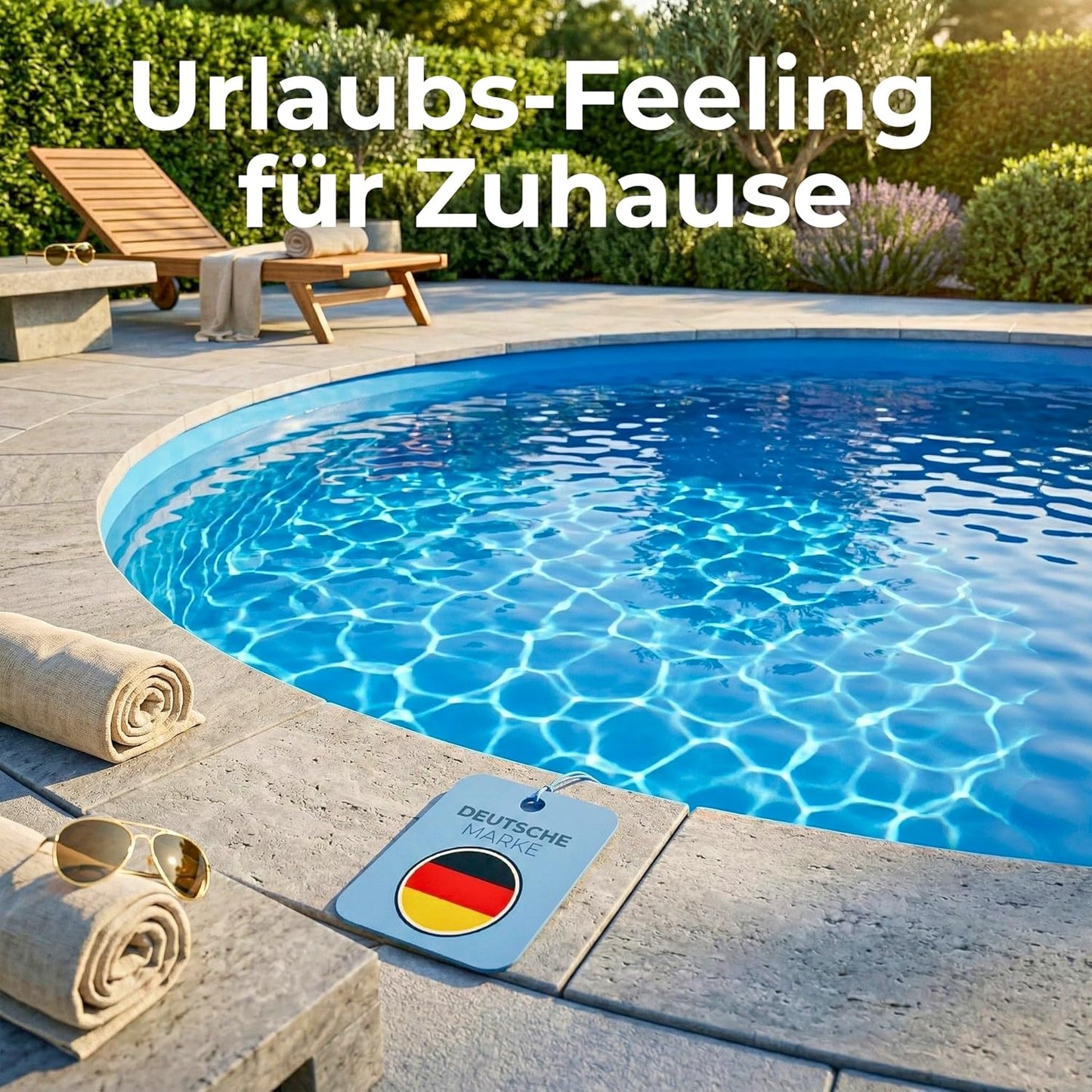 PVC-Poolfolie rund für Stahlwandpools 460 x 120 cm