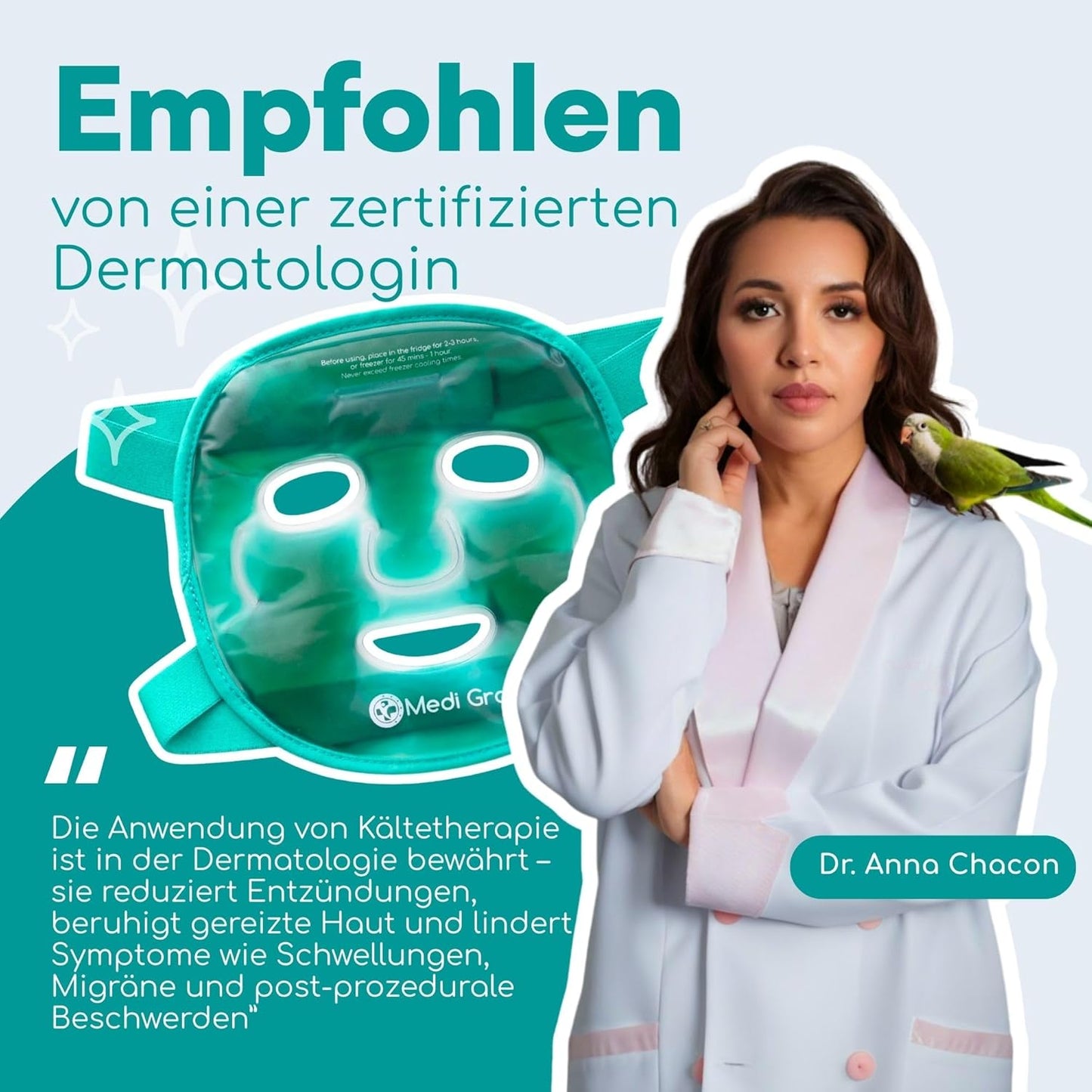 Kühlmaske Gesicht & Augenpads