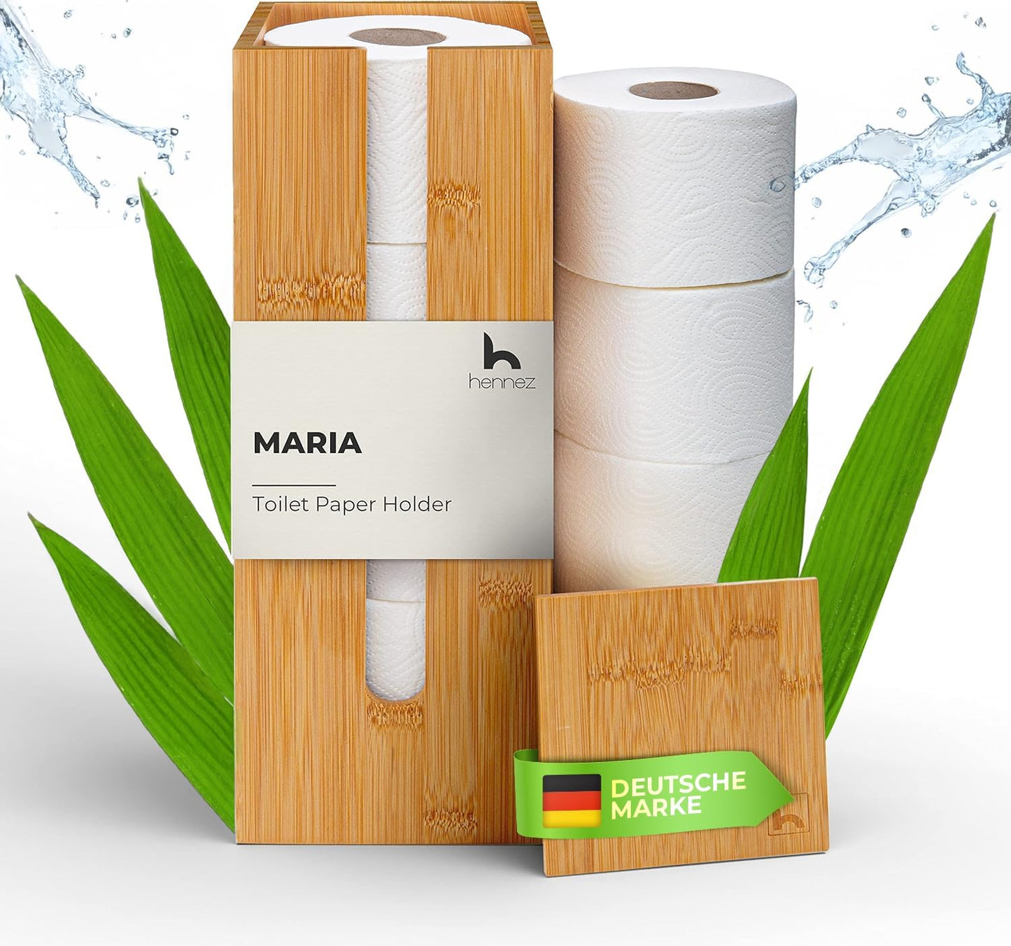 Toilettenpapierhalter Maria, Bambus Klorollenhalter