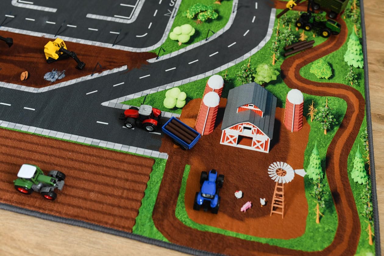Spielteppich Strasse, Grau Oder Schwarz