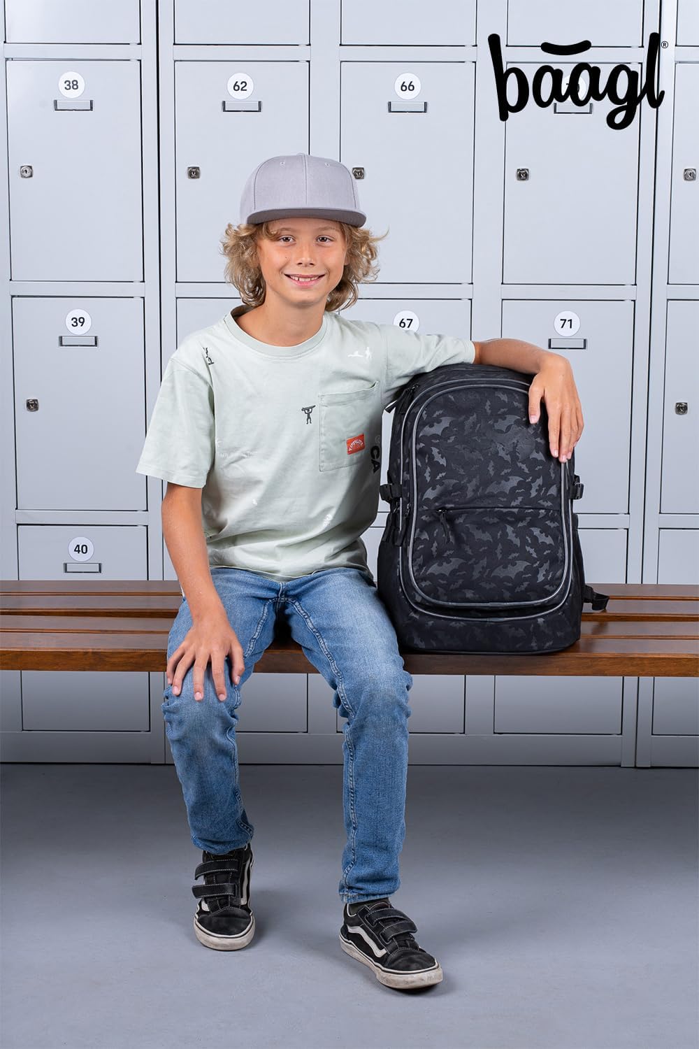 Schulrucksack-Set für Grundschüler (3-teilig), Batman Schwarz