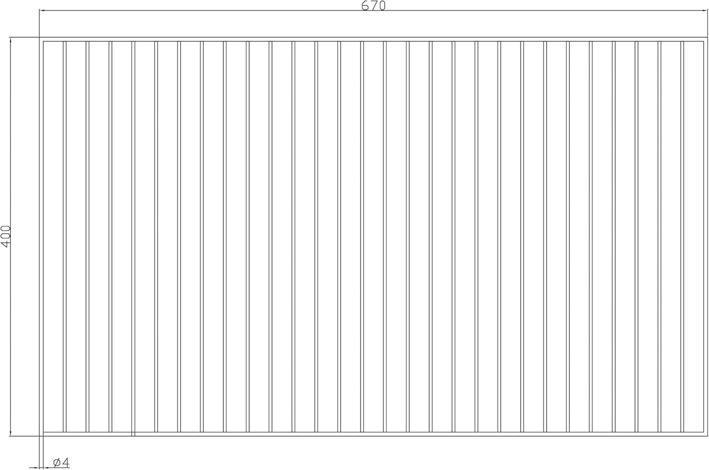 2-teiliges Grillrost-Set, 67 cm x 40 cm