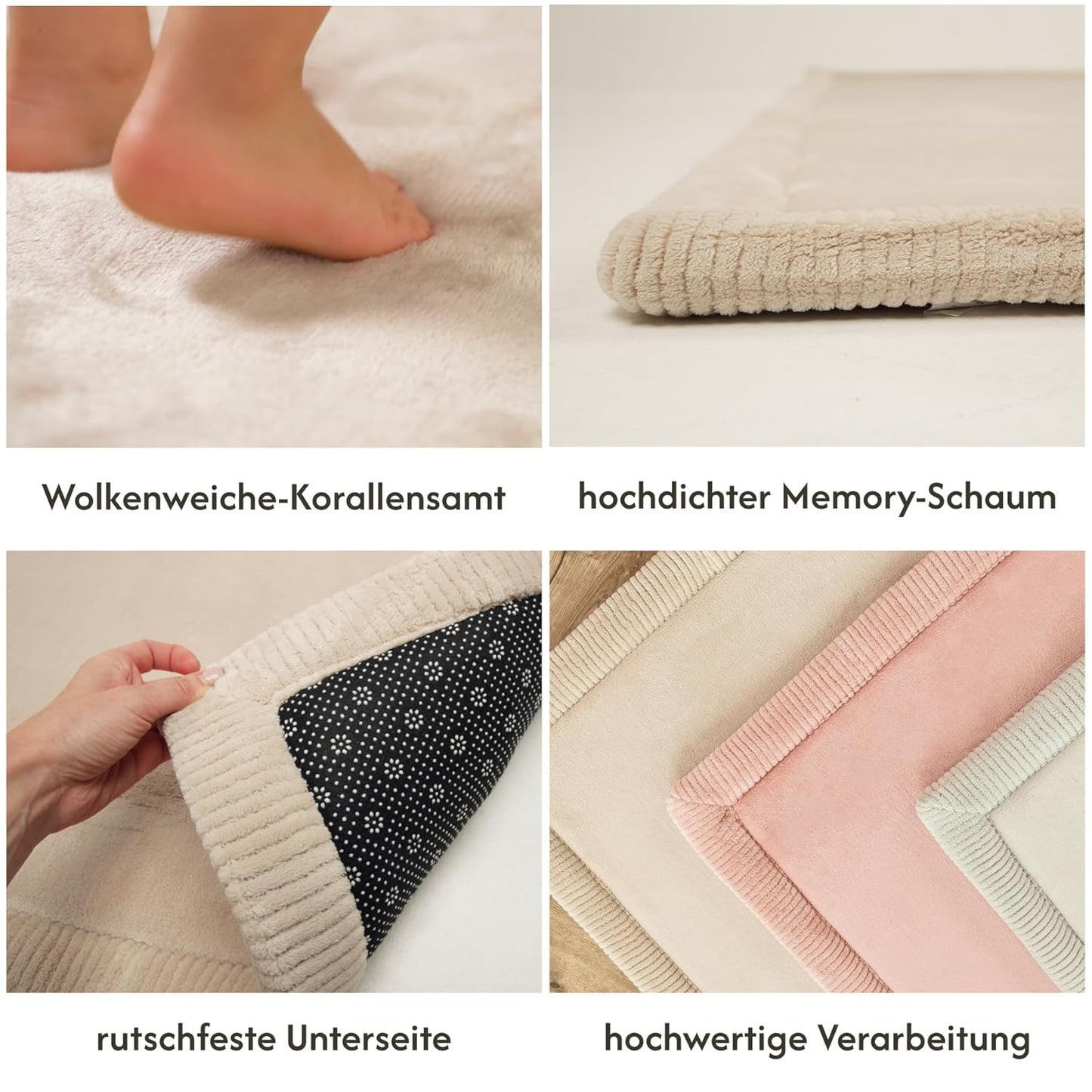XXL Samtmatte Wolke, 200 x 280 cm Beige