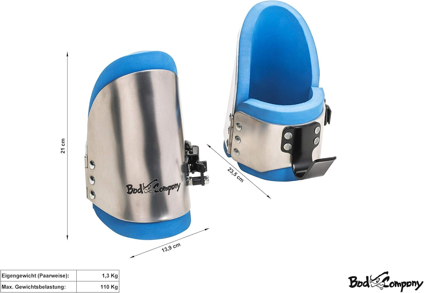 Gravity Boots mit Sicherheitsverschluss, b - Blau/Metallic-Silber