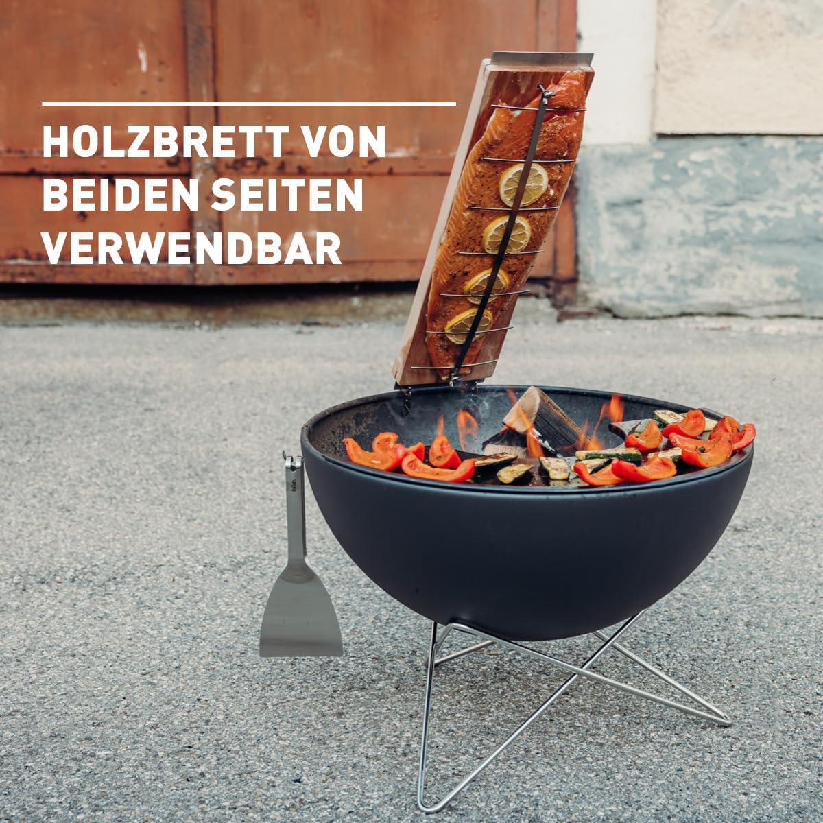 Ersatz-Flammlachsbrett, 55 cm, wendbar, Ersatzbrett